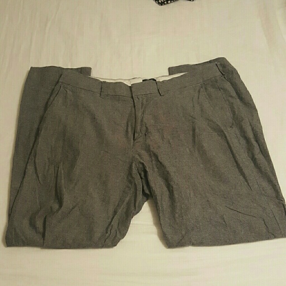 J crew grey chambray pants - Picture 1 of 2